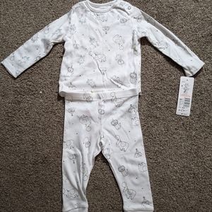 6-9M white circus animal set
